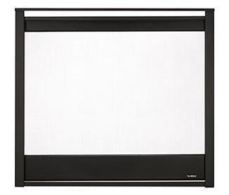 Majestic Black End Panel Firescreen Front for Corner Gas Fireplace