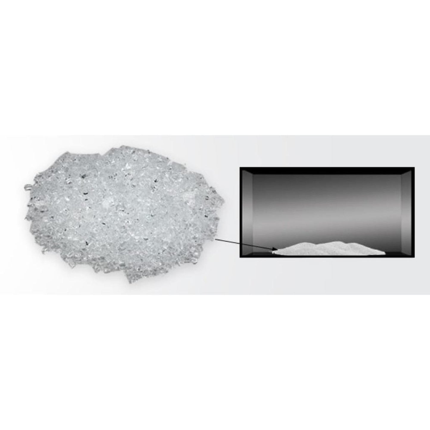 Majestic 21 Lbs. Diamond Reflective Crushed Fire Glass Media