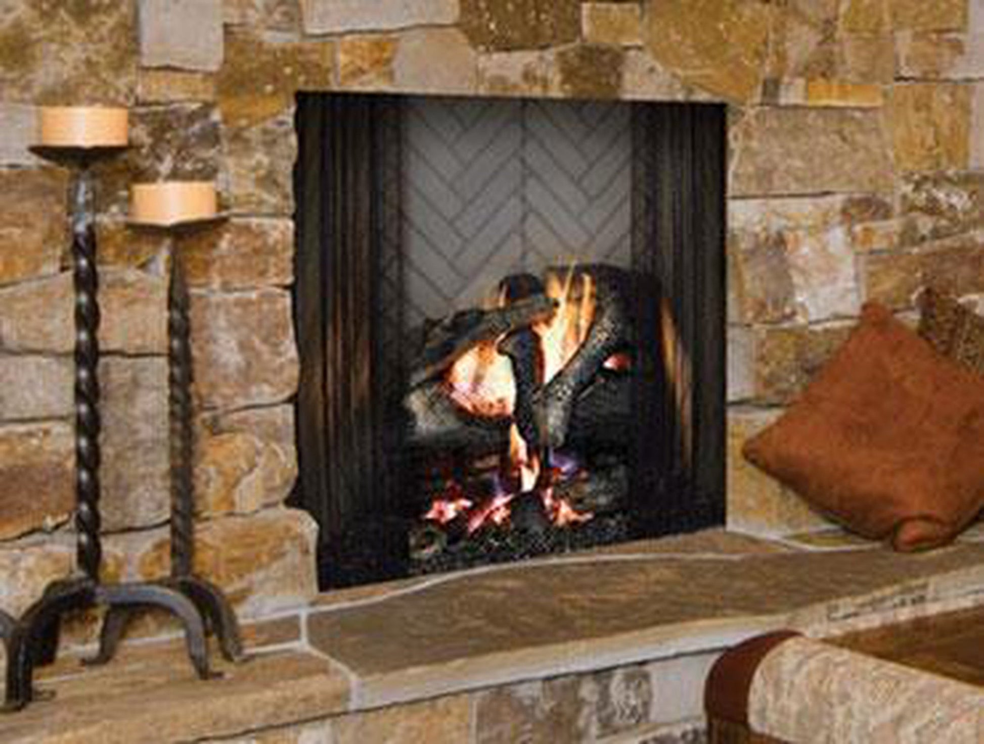 Majestic Ashland 36" Radiant Traditional Wood Burning Fireplace