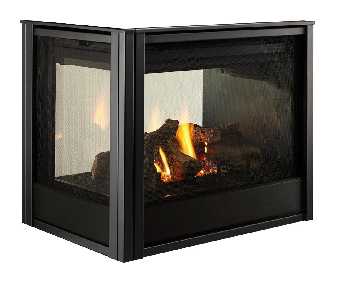 Majestic Pier 36" Traditional Multi-Sided Top/Rear Direct Vent Natural Gas Fireplace With IntelliFire Touch Ignition System