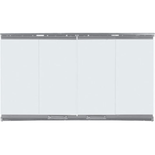 Majestic Bi-Fold Glass Doors for Villawood 36" Wood Burning Fireplace