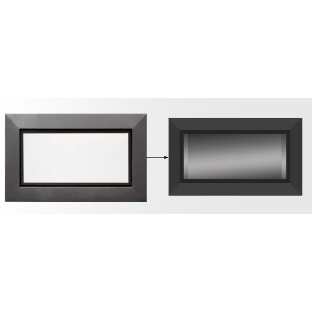 Majestic 2-Piece Black Picture Frame Front for Echelon II See-Through 48" Gas Fireplace