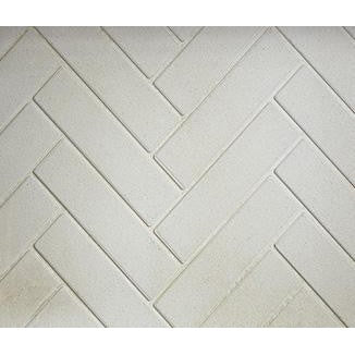 Majestic Natural Gray Herringbone Brick Refractory Extension for Ashland Wood Burning Fireplace