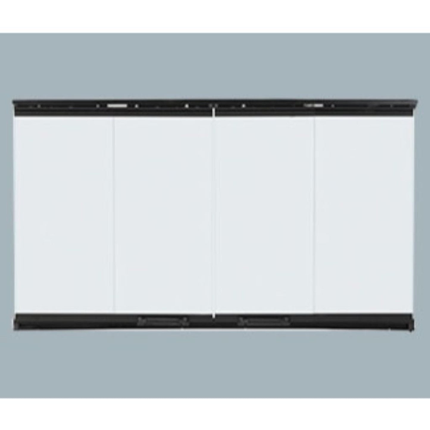 Majestic Original Bi-Fold Glass Doors With Black Trim for Biltmore 50" Wood Burning Fireplace