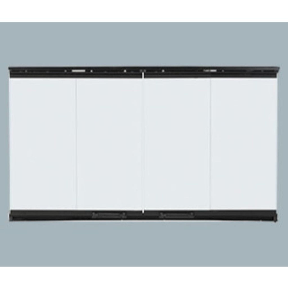 Majestic Original Bi-Fold Glass Doors With Stainless Steel Trim for Sovereign 36" Wood Burning Fireplace