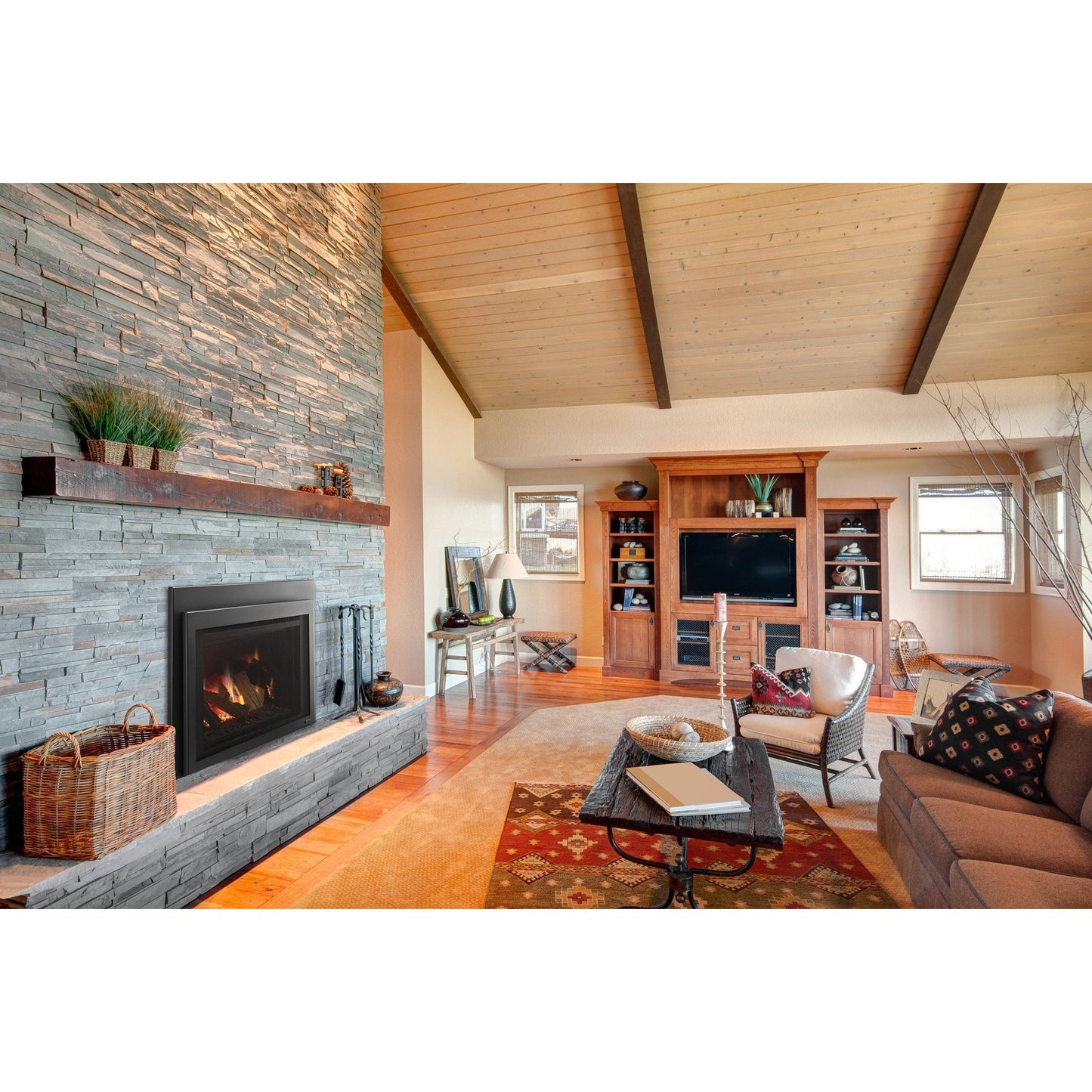 Majestic Ruby 30" Traditional Direct Vent Natural Gas Fireplace Insert With IntelliFire Touch Ignition System