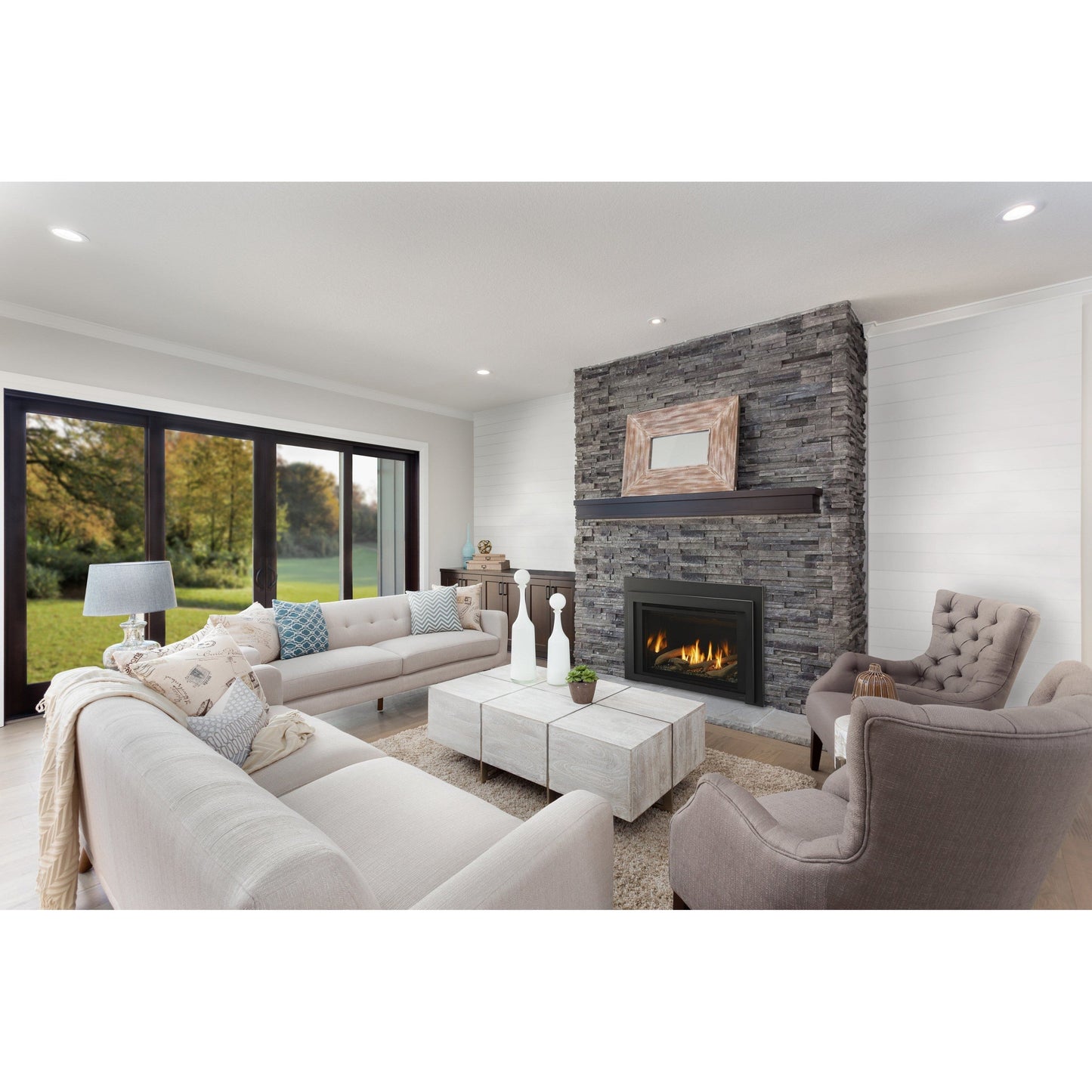 Majestic Ruby 30" Traditional Direct Vent Natural Gas Fireplace Insert With IntelliFire Touch Ignition System