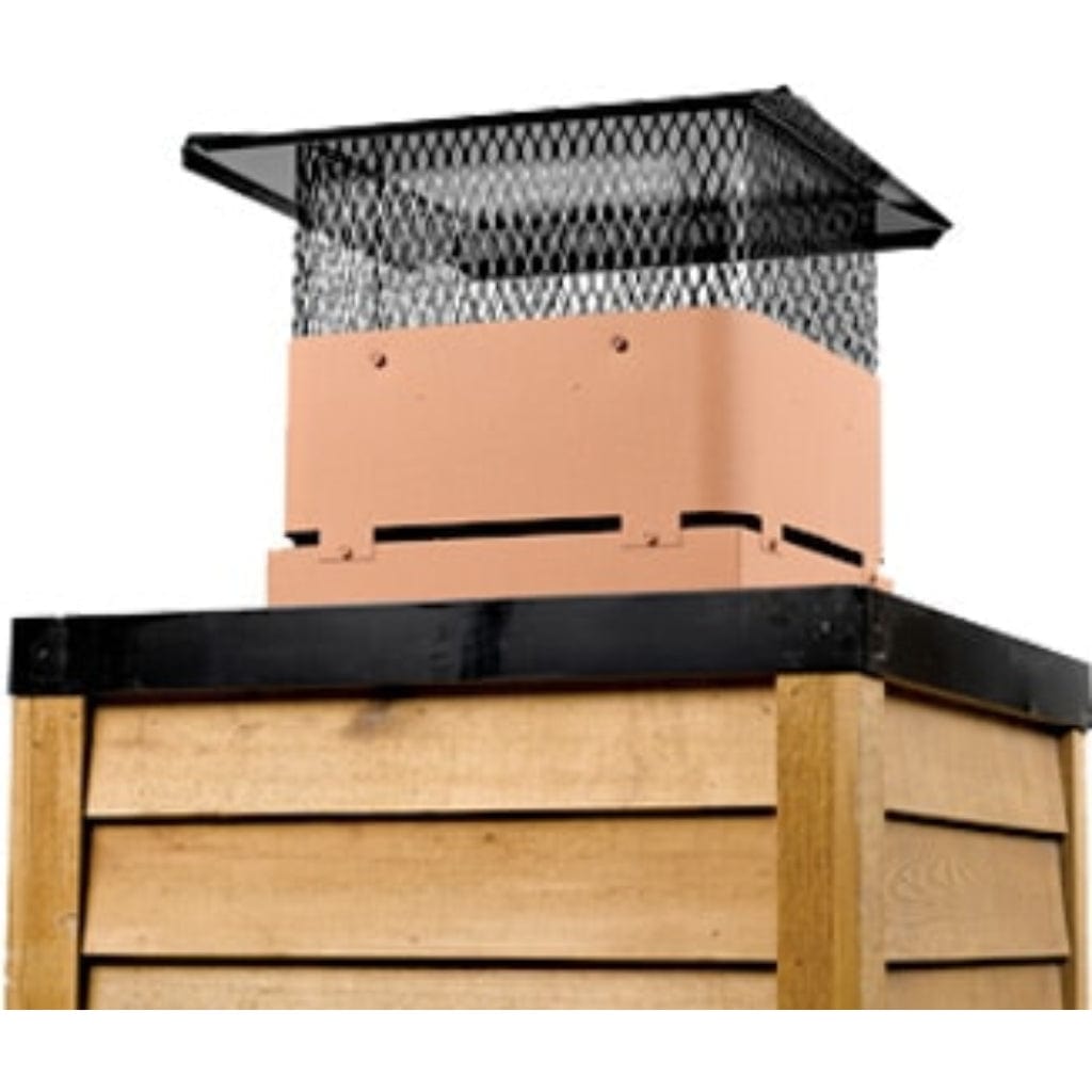 Majestic Terra Cotta Vertical Venting Gas Shroud / Wood Termination Cap for SL1100 Series Pipe