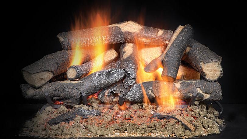 Majestic Fireside Supreme Oak See-Through 18" 19-Piece Vented Gas Log Set