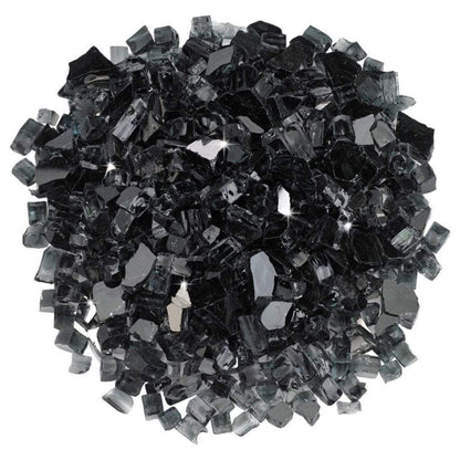 18 Lbs. Onyx Reflective Crushed Fire Glass Media