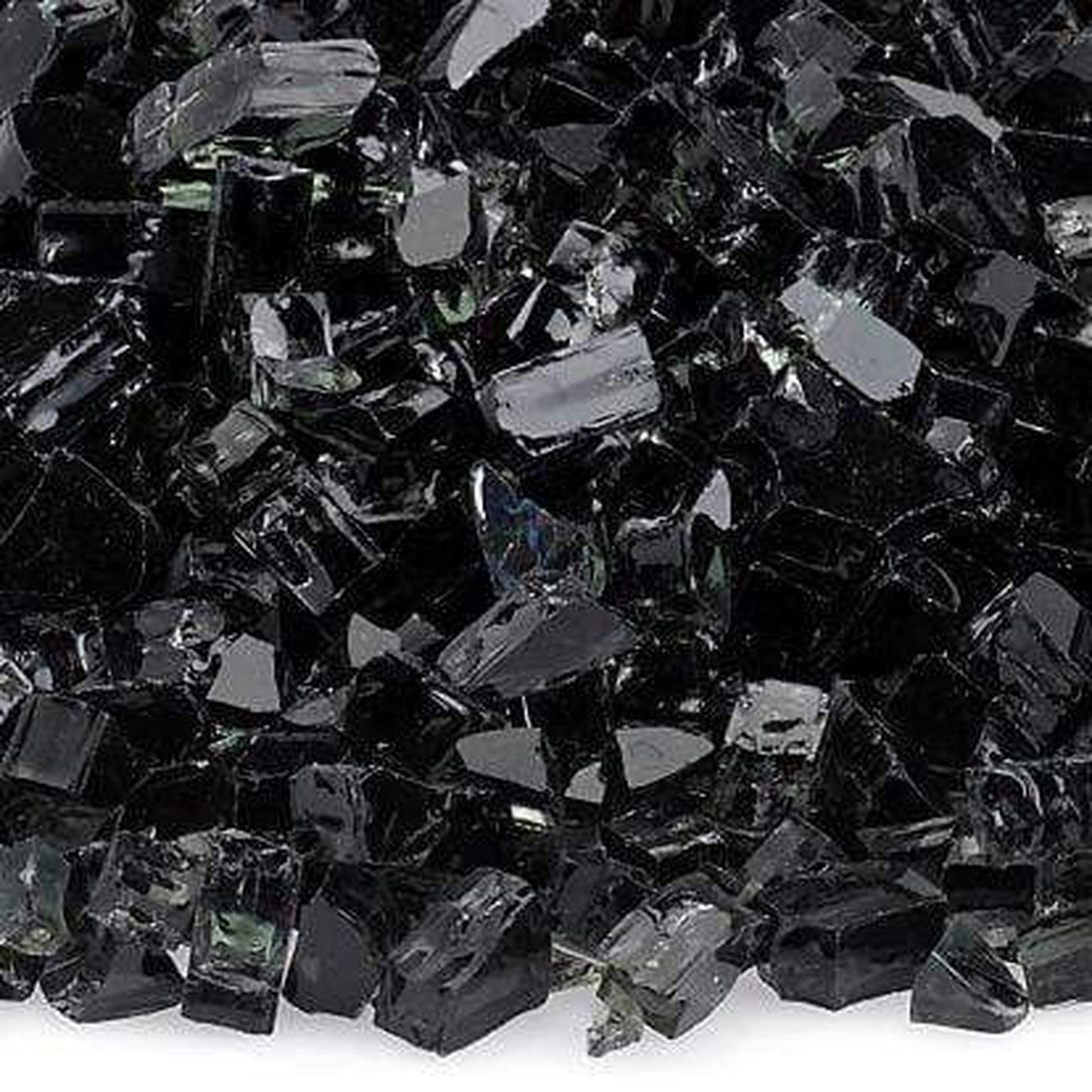 18 Lbs. Onyx Reflective Crushed Fire Glass Media
