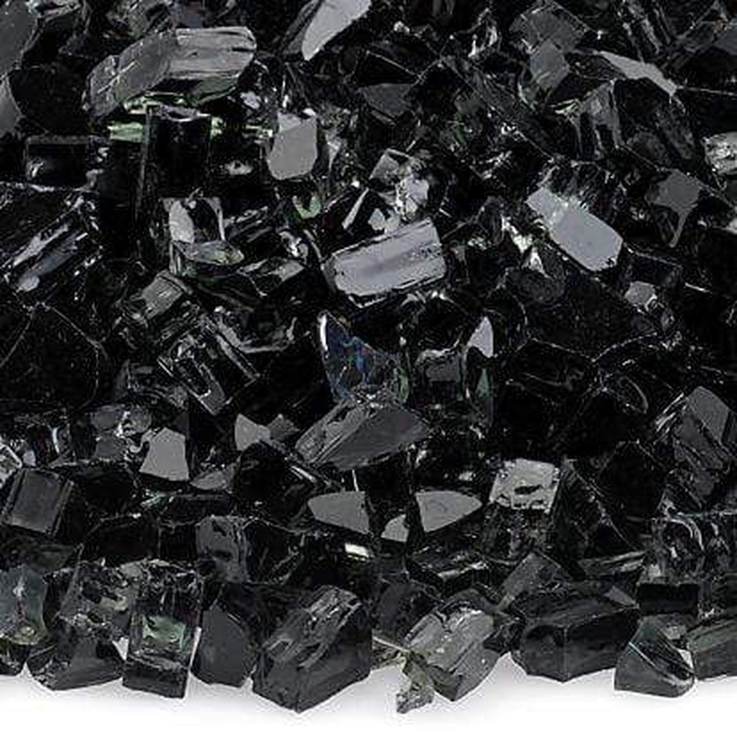 18 Lbs. Onyx Reflective Crushed Fire Glass Media