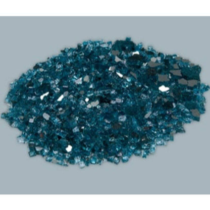 18 Lbs. Sapphire Reflective Crushed Fire Glass Media