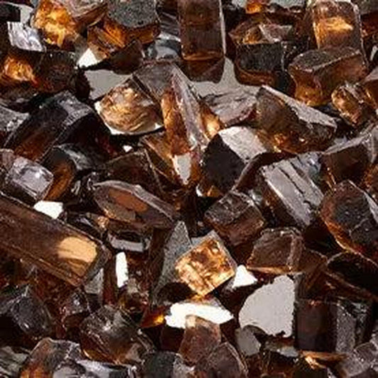 Majestic 10 Lbs. Copper Embers Reflective Crushed Glass Media for Meridian Modern Fireplace