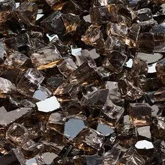 Majestic 10 Lbs. Smoked Embers Non-Reflective Crushed Glass Media for Meridian Modern Fireplace