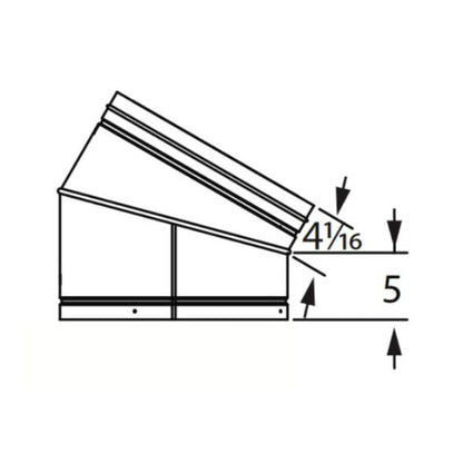 Majestic 14" Dura Vent DuraChimney ll 14DCA-E30 30 Degree Elbow