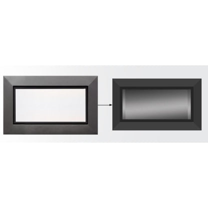 Majestic 2-Piece Black Picture Frame Front for Echelon II See-Through 48" Gas Fireplace