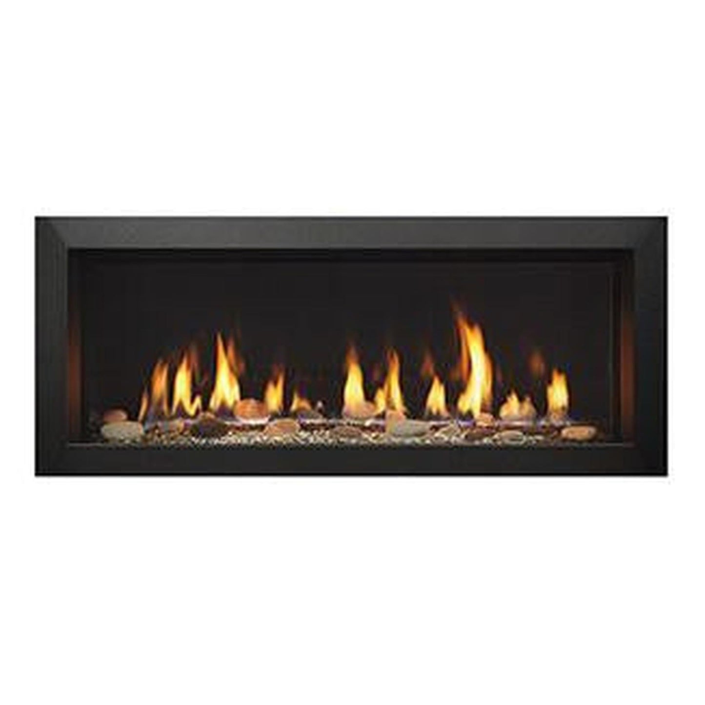 Majestic 2-Piece Black Picture Frame Front for Echelon II See-Through 48" Gas Fireplace