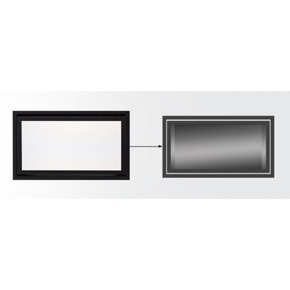 Majestic 2-Piece Stainless Steel Clean Face Trim for Echelon II See-Through 48" Gas Fireplace
