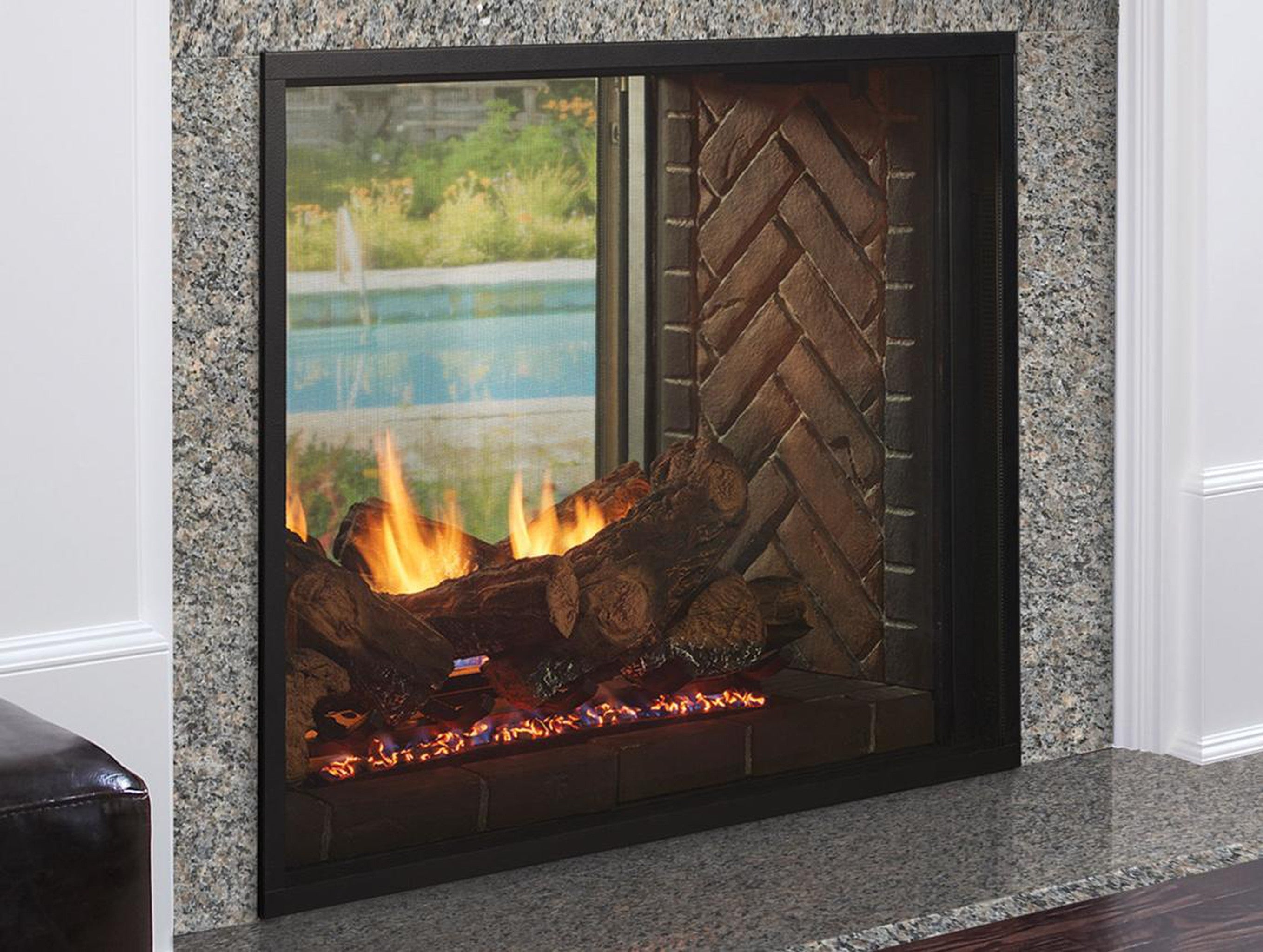 See Thru Fireplace Image Majestic Fireplace Store