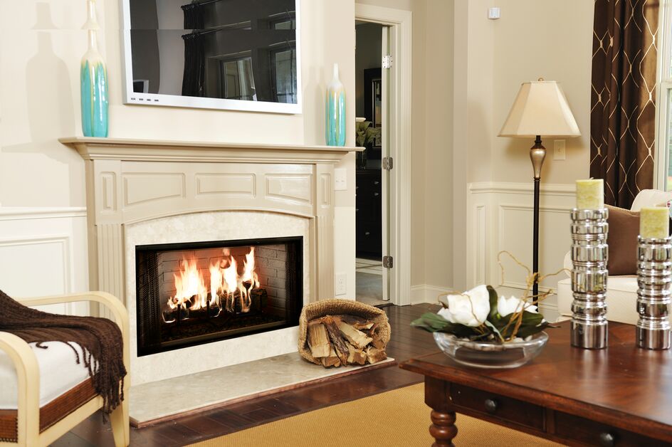 Majestic Royalton 42" Radiant Traditional Wood Burning Fireplace