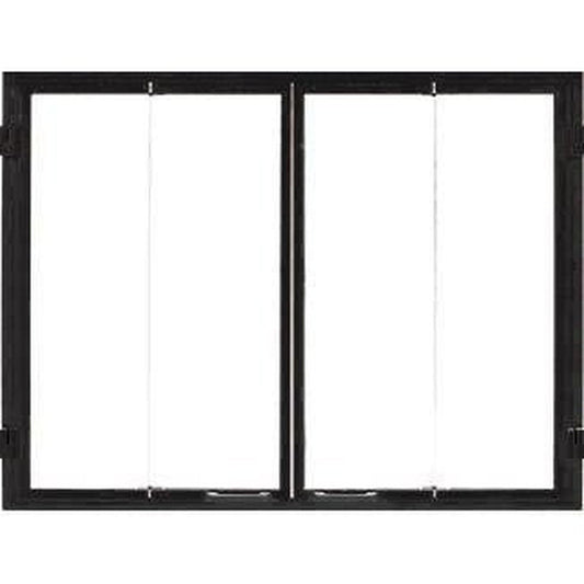 Majestic Black Bi-Fold Glass Door for Ashland Radiant 36" Wood Burning Fireplace