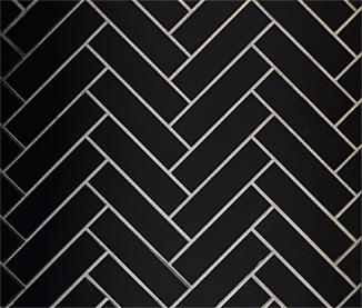 Majestic Black Onyx Herringbone Refractory Set for Ashland 36" Wood Burning Fireplace