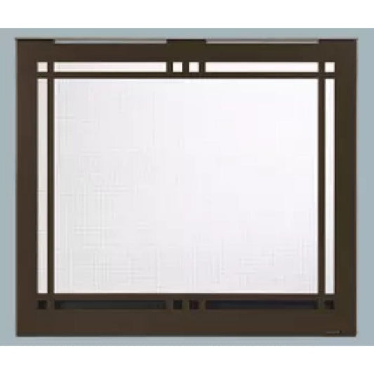 Majestic Contemporary Rectangular Door Front for Quartz Platinum Fireplace