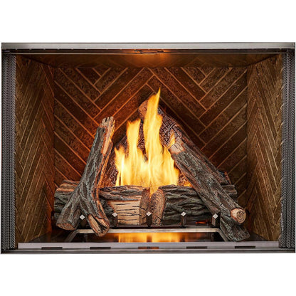 Majestic Courtyard 36" Traditional Outdoor Vent-Free Natural Gas Fireplace With Traditional Stacked Concrete Refractory and IntelliFire Ignition System