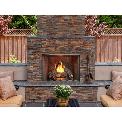Majestic Courtyard 42" Traditional Outdoor Vent-Free Natural Gas Fireplace With IntelliFire Ignition System
