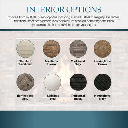 Majestic Courtyard 42" Traditional Outdoor Vent-Free Natural Gas Fireplace With Traditional Stacked Concrete Refractory and IntelliFire Ignition System