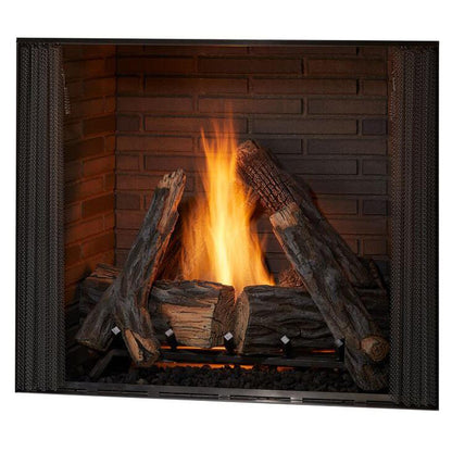 Majestic Courtyard 42" Traditional Outdoor Vent-Free Natural Gas Fireplace With Traditional Stacked Concrete Refractory and IntelliFire Ignition System