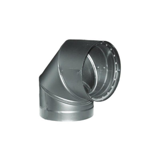 Majestic DVL 6" 90 Degree Black Double-Wall Elbow