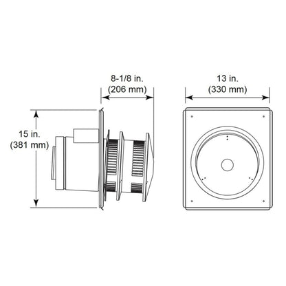 Majestic DVP-HRC-SS Horizontal High Rise Termination Cap