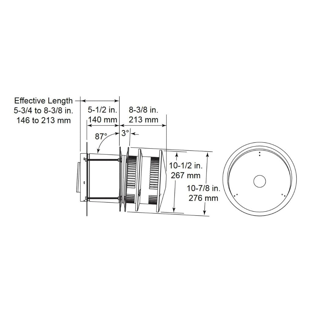 Majestic DVP-HRC-ZC-SS Horizontal High Rise Termination Cap