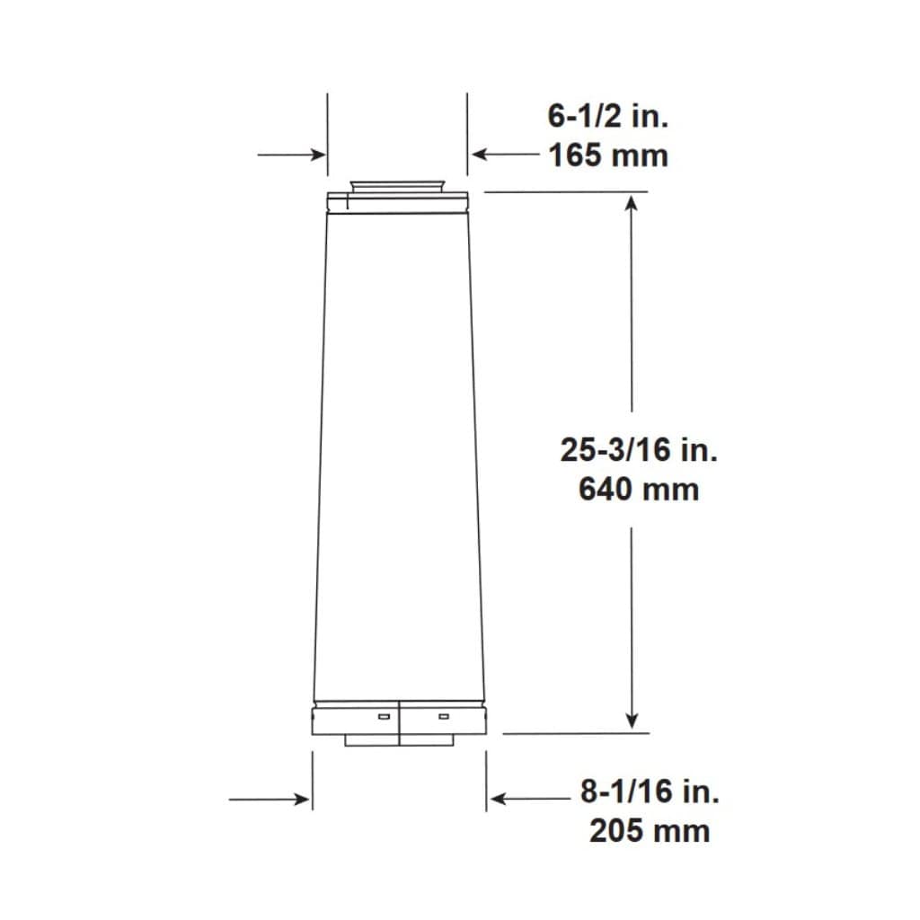 Majestic DVP-SLP24 DVP to SLP 24" Pipe Adapter