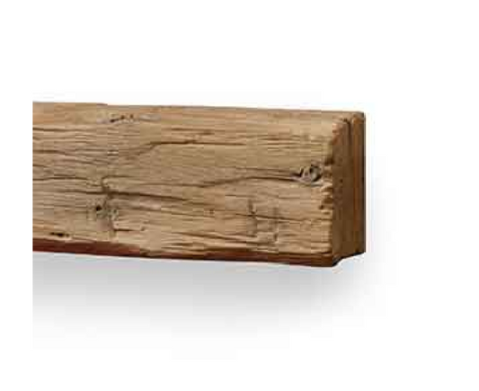 Majestic Design Series 18" Weathered Barnwood Rustic Style Non-Combustible Mantel Shelf Sample