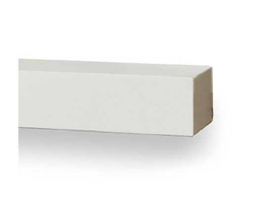 Majestic Design Series 18" White Modern Style Non-Combustible Mantel Shelf Sample