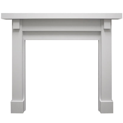Majestic Design Series Battlefield C 53" Primed MDF Rustic Style Flush Wood Fireplace Mantel With Custom New Gray Stain Color