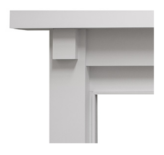Majestic Design Series Battlefield Rustic Style Flush Wood Fireplace Mantel