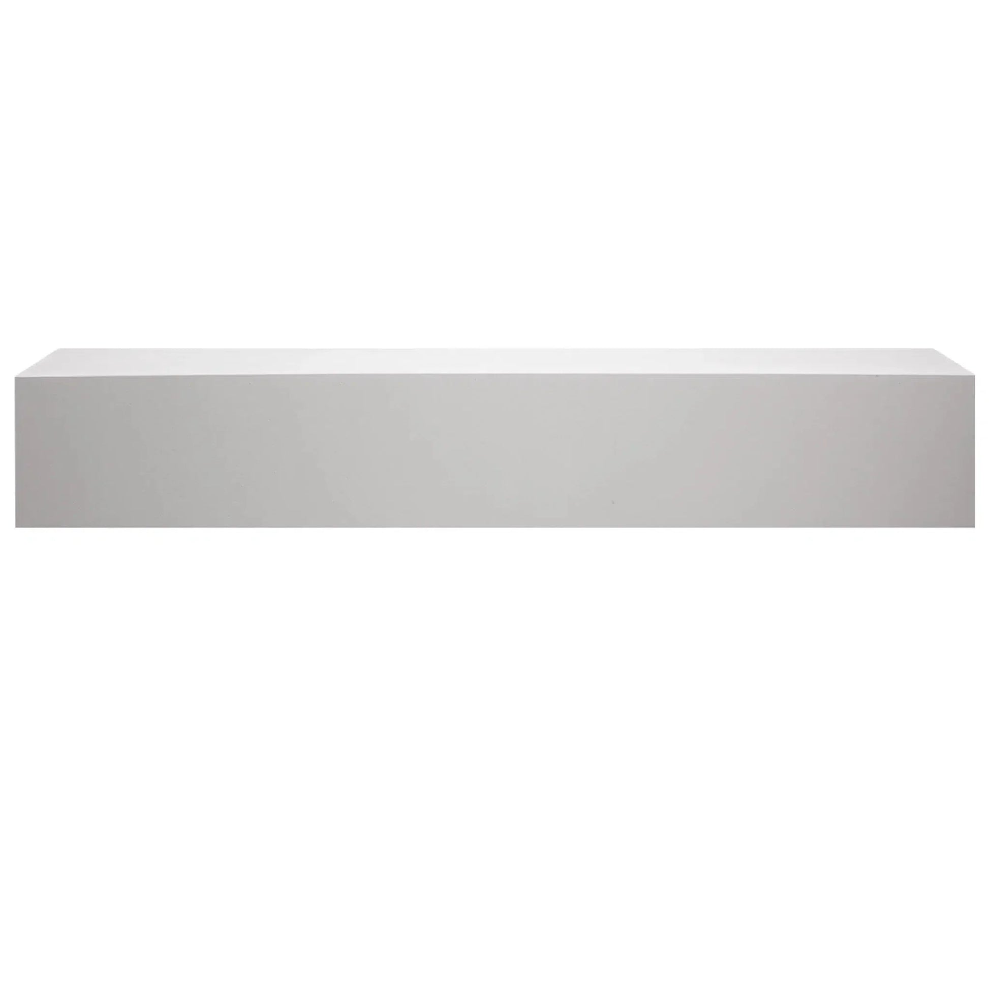 Majestic Design Series Ozark 48" Primed MDF Transitional Style Wood Mantel Shelf With Custom Ebony Stain Color