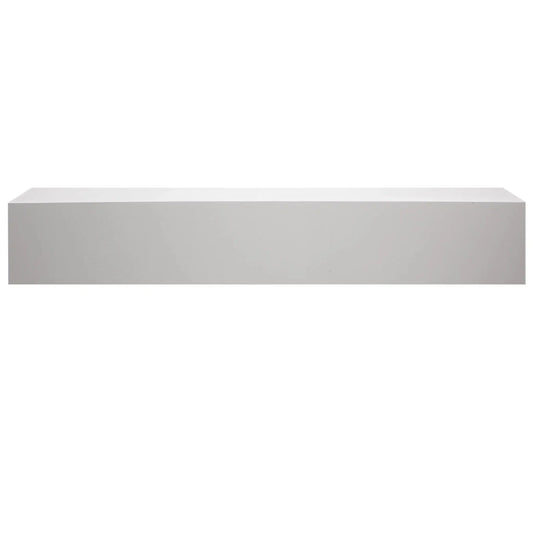Majestic Design Series Ozark 72" Primed MDF Transitional Style Wood Mantel Shelf With Custom New Gray Stain Color
