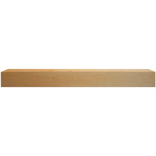 Majestic Design Series Ozark 72" Unfinished Maple Transitional Style Wood Mantel Shelf With Custom New Gray Stain Color