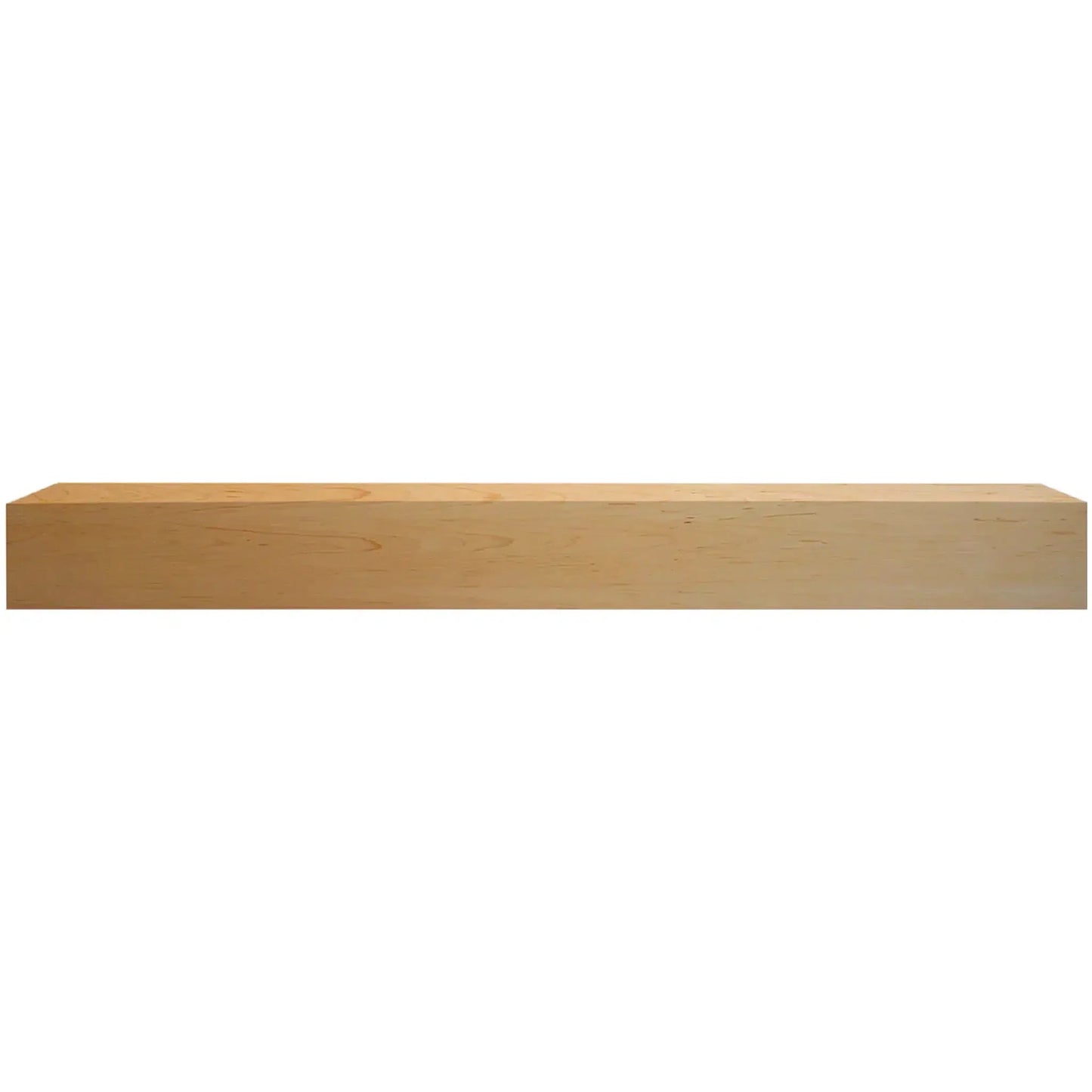Majestic Design Series Ozark 72" Unfinished Maple Transitional Style Wood Mantel Shelf With Custom New Gray Stain Color
