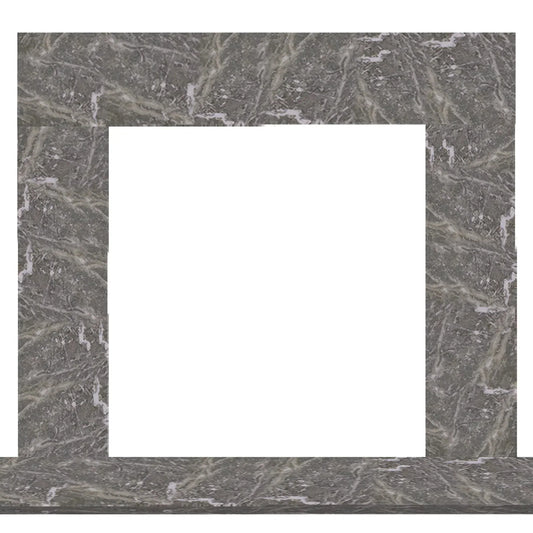 Majestic Design Series Set 2 60" Single-Pack Blue Tundra Marble Stone Surround