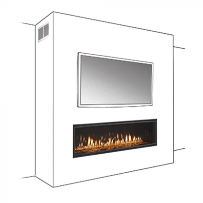 Majestic Ducted Passive Heat Kit for Side Discharge for Echelon II 36" and 48" Gas Fireplaces