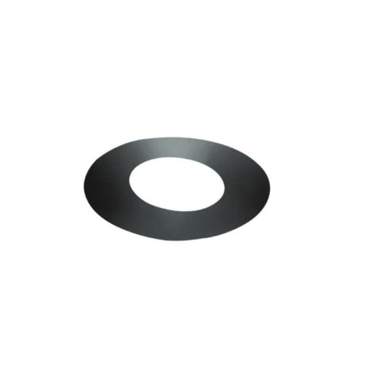 Majestic DuraTech 6" Black Galvalume Trim Collar for 0/12 - 3/12 Pitch Roof Support