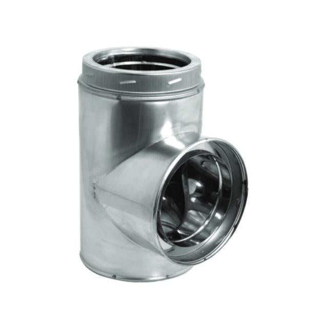 Majestic DuraTech 6" Standard Stainless Steel Tee With Cap