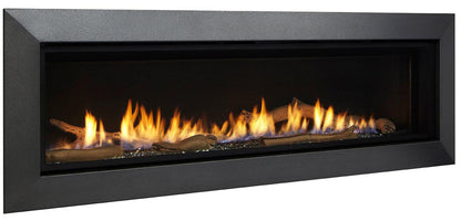 Majestic Echelon II 60" Linear Contemporary Direct Vent Natural Gas Fireplace With IntelliFire Touch Ignition System