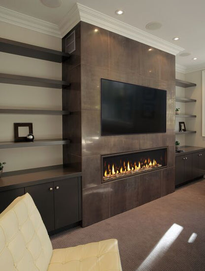 Majestic Echelon II 60" Linear Contemporary Direct Vent Natural Gas Fireplace With IntelliFire Touch Ignition System